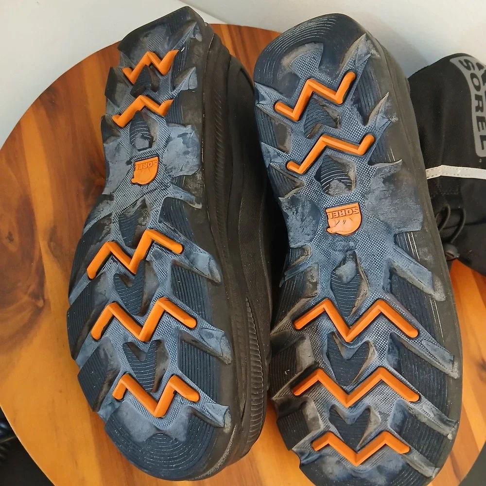 Sorel Alpha Pac Mens 8 Black Waterproof Insulated Boots NM1485-010